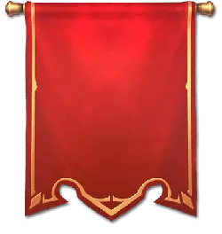 Red Flag - scroll - Transparent Layer PNG