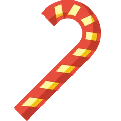 Candy Cane - red - christmas - No Background PNG