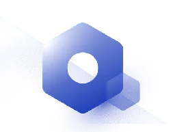 Blue Hexagon - graphic design - Transparent Background PNG