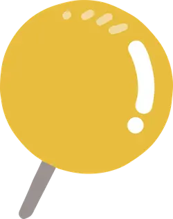 Yellow Button - simple - design - Free PNG