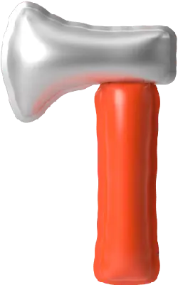Axe - red - Free PNG
