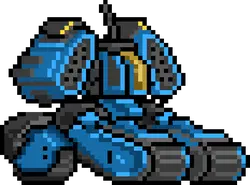 Robot - pixel art - Transparent Layer PNG