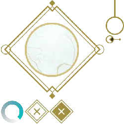 Circular Decorative Item - moon - PNG