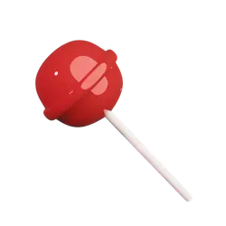 Lollipop - white stick - Lossless PNG