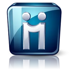 Blue Square Icon - simple design - No Watermark PNG