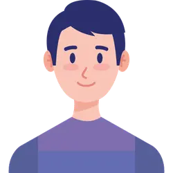 Cartoon Character with a Smile - Fast Download PNG