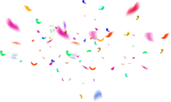 Colorful Confetti - celebration - Free for Commercial Use PNG