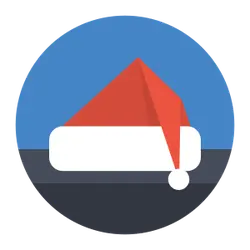 Santa Hat - holiday - red - Transparent Background PNG