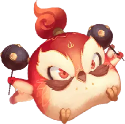 Fire Phoenix Chick - red - No Watermark PNG