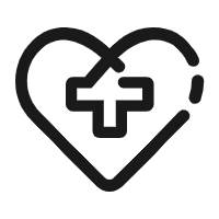 Heart Plus Sign - logo - Lossless PNG