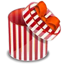 Gift Box - stripes - No Watermark PNG