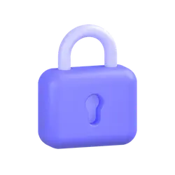 Purple Lock - purple - Lossless PNG