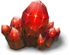 Ruby Crystal - glow - High Resolution PNG