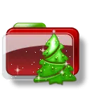 Christmas Tree Folder - red - Transparent Layer PNG