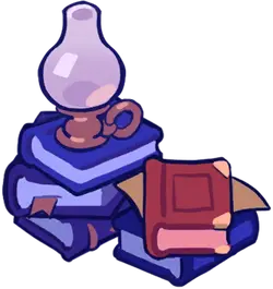 Books and Lamp - knowledge - Transparent Layer PNG