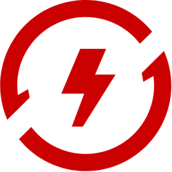 Lightning Bolt Logo - circle - Transparent Background PNG