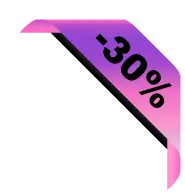 Purple 30% Discount Sign - sign - PNG