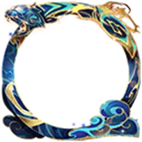 Dragon Circular Decoration - gold - High Resolution PNG