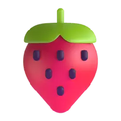 Strawberry - tasty - green - Transparent Layer PNG