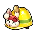 Cartoon Character with Helmet - animated character - PNG