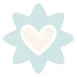 Heart Flower - white - No Background PNG