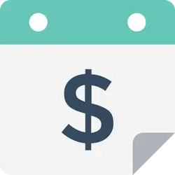 Calendar Dollar Sign - icon - High Resolution PNG