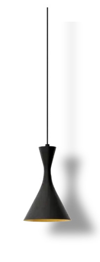 Black Pendant Light - simple - Transparent Background PNG