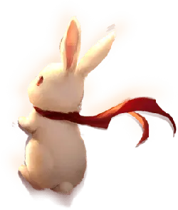 Rabbit with Red Scarf - rabbit - Lossless PNG