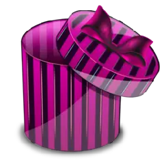 Striped Gift Box - gift - Transparent Layer PNG