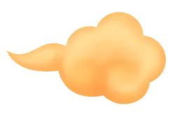 Cloud - sky - orange - PNG