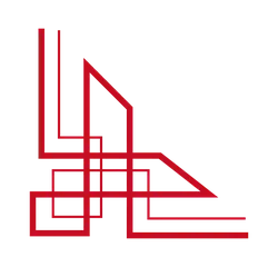 Red Geometric Pattern - modern design - PNG