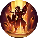 Flame Warrior - hero - Transparent Background PNG