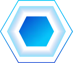 Hexagon Pattern - geometric shape - blue - Free PNG