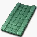 Green Brick-Shaped Object - plastic - PNG Images