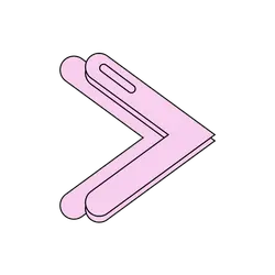 Pink Arrow - minimalist - High Resolution PNG