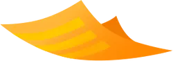 Orange Paper - graphic design - High Resolution PNG