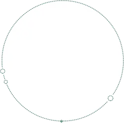 Gray Circular Pattern - simple design - PNG