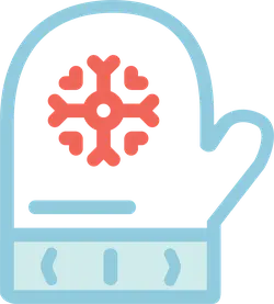 Glove - snowflake - High Resolution PNG