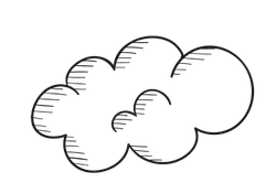 Cloud - natural phenomenon - black - Transparent Layer PNG