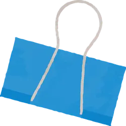 Paperclip - blue - clip - PNG Images