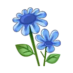 Blue Flowers - petal - plant - PNG