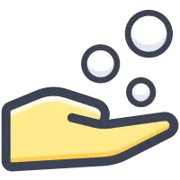 Hand with Bubbles - hand - No Watermark PNG