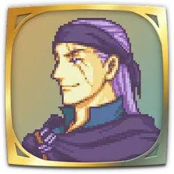 Purple-haired Man - pixel art - Transparent Layer PNG
