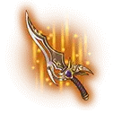 Golden Curved Blade - sword - PNG