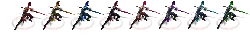 Windrider Knight - colorful - Transparent Background PNG