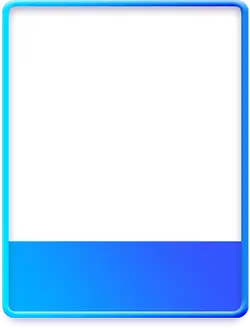 Blue Gradient Rectangle Frame - gradient - No Watermark PNG