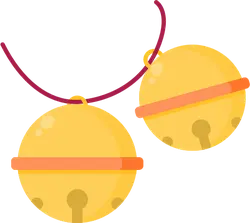 Bell - metal - yellow - PNG Images