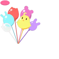 Colorful Balloon Bouquet - cartoon - Transparent Layer PNG
