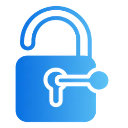 Blue Lock Icon - lock - No Watermark PNG