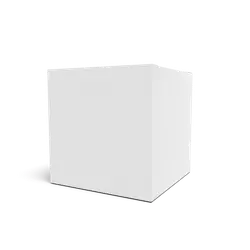 White Cube - simple - No Watermark PNG